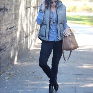 J. Crew Herringbone Vest Size Medium